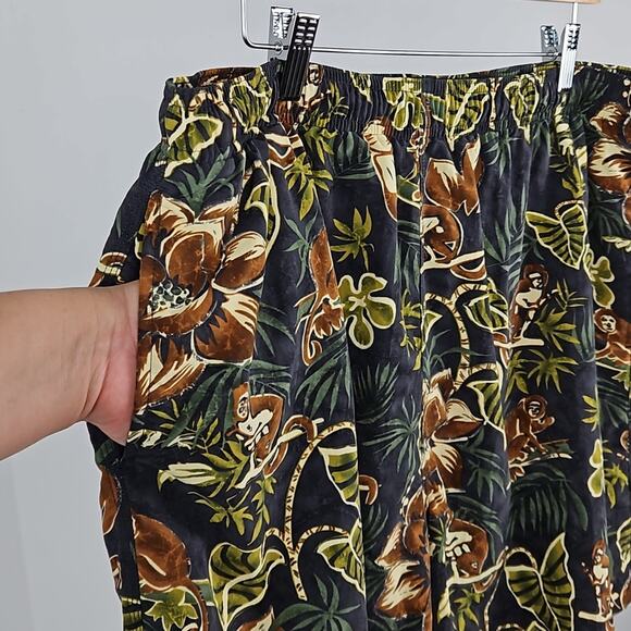 Tommy Bahama Green Tropical Jungle Swim Trunk Shorts | Men's Large - Picture 3 of 13